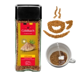 Kawa rozpuszczalna Goldbach Vietnam 100 g – intensywna kawa o wyrazistym aromacie